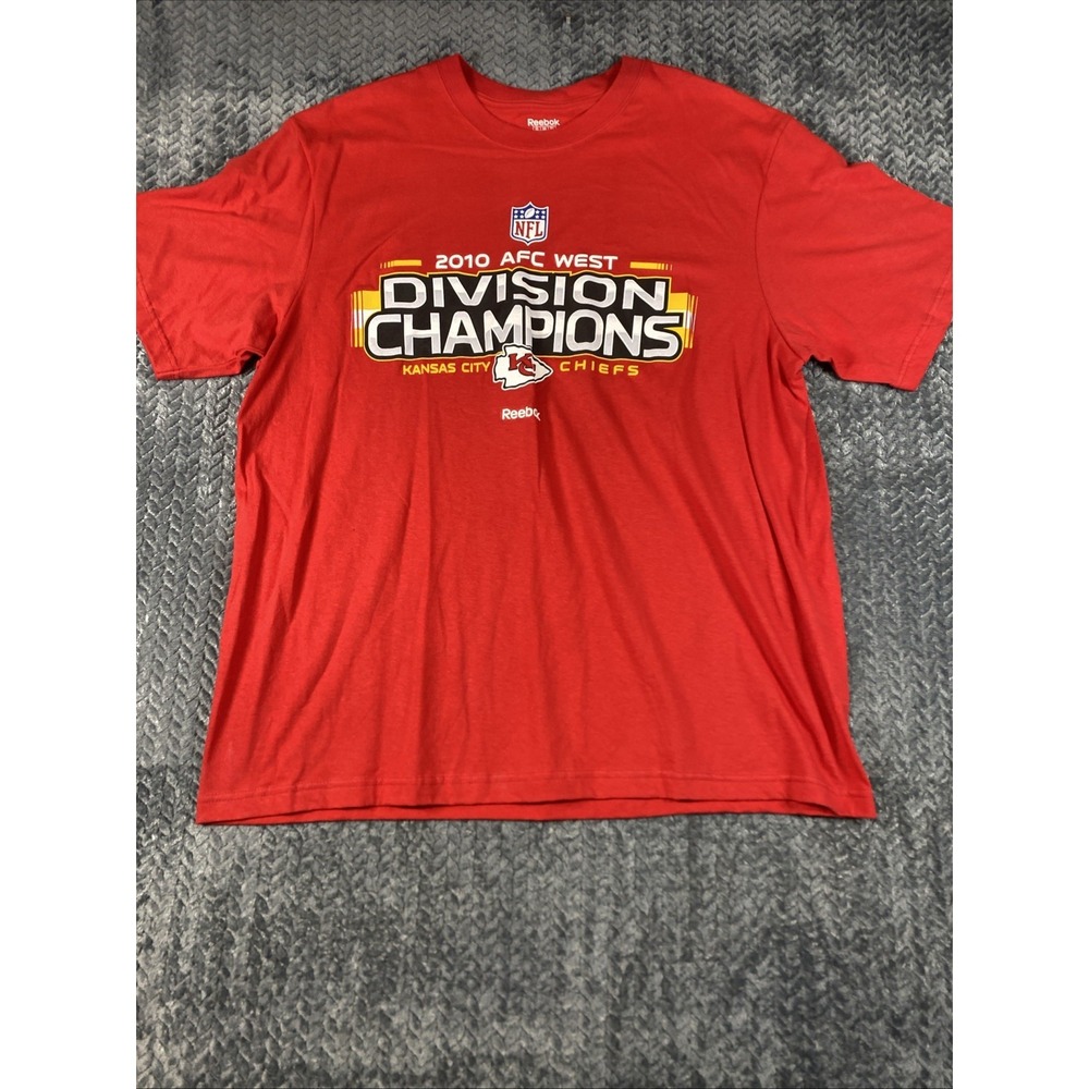 NFL 2010 AFC West Division Champions Kansas City Shirt Size XXL